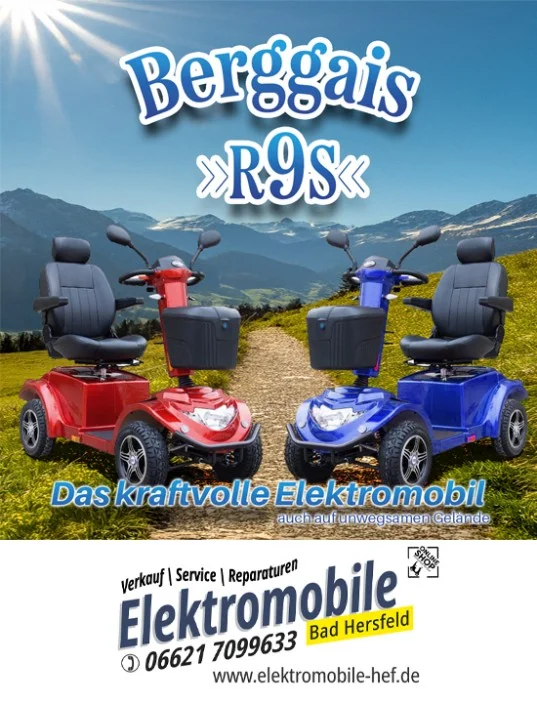 Seniorenmobil mit Zubehör vor Ort in der Region